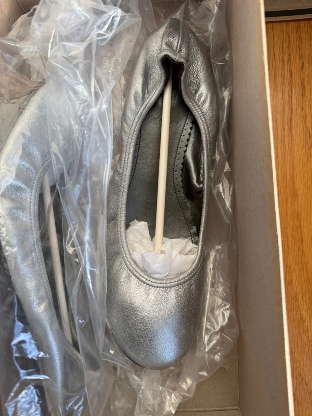 Vintage Italian new with box Marsala ballet flats sz 7.5